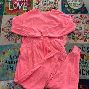 Hot Pink Colsie Matching Sweat-Set - Size S